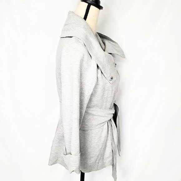 Luii Shawl Collar Tie Jersey Jacket - Picture 4 of 12